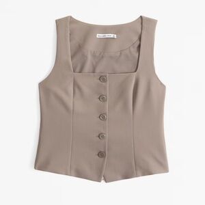 The A&F Mara Tailored Vest Squareneck Top